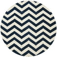 thumbnail image 4 of SAFAVIEH Chatham Jake Geometric Wool Runner Rug, Dark Blue/Ivory, 2'3" x 9', 4 of 11