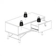 thumbnail image 6 of Home Square 2 Piece Set with Coffee Table and TV Stand in Black Matte/Walnut, 6 of 21