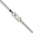 thumbnail image 5 of Auriga Fine Jewelry 925 Sterling Silver 1.5mm Diamond-Cut Flat Snake Chain 8inch Bracelet for Women, 5 of 6