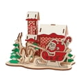 thumbnail image 1 of HUASHENG 61pcs Children's Wooden 3D Three-dimensional Puzzle Adult Educational Christmas Building Handmade Educational Model Toy, 1 of 5