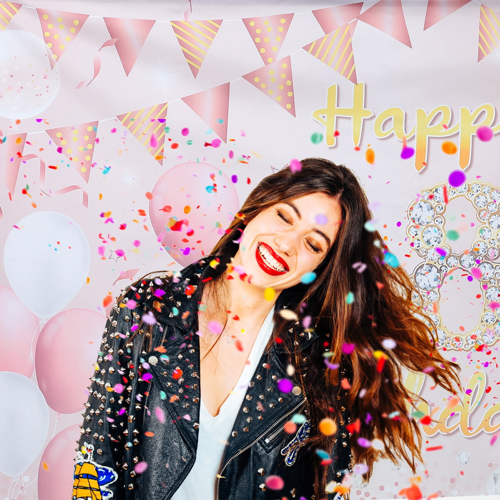 Bn-Hoshi-18 Happy Birthday Banner – 1,8 M Lang, Fertig Montiert & Wiederverwendbar