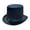 Navy, variant on Gtoiithly Solid Color Popular Top Hat for Themed Parties Accessories Hat Headwear Music Festival Props Fedoras Coffee