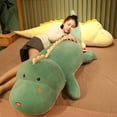 thumbnail image 2 of Nuevo dinosaurio de peluche grande y adorable, juguete suave de dibujos animados, muñeco de peluche de cocodrilo, almohada para novio, regalo de cumpleaños para niña y niño, 2 of 5