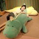 thumbnail image 2 of Nuevo dinosaurio de peluche grande y adorable, juguete suave de dibujos animados, muñeco de peluche de cocodrilo, almohada para novio, regalo de cumpleaños para niña y niño, 2 of 5