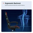 thumbnail image 6 of BestOffice Office Chair PC Gaming Chair Cheap Desk Chair Ergonomic PU Leather Executive Computer Chair Lumbar Support for Home Office，D3, 6 of 7
