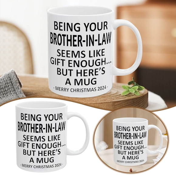 Glass&Bottle Ceramic Coffee Cup for Everyday Use – Novelty Holiday Themed Mug for Christmas Birthday and Home Kitchen