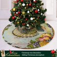 thumbnail image 6 of FMSHPON Happy Thanksgiving Turkey Xmas Christmas Tree Skirt Stand Mat for Holiday Party Decoration Indoor Outdoor 36 inches, 6 of 6