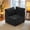 Black(Plush Corduroy Fabric), variant on Ovios 32" Armless Seat Module for Modular Sectional Sofa Plush Corduroy Upholstery Cloud Middle Armless Chair with Pillow for Living Room, Bedroom, Gray