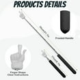 thumbnail image 2 of fafa-2Pcs Telescopic Teachers Pointer, Extendable Hand Pointer Finger Pointer Stick, Mini Retractable Classroom Pointer for Elementary School Kindergarten Teacher, Classroom Supplies (Black), 2 of 4