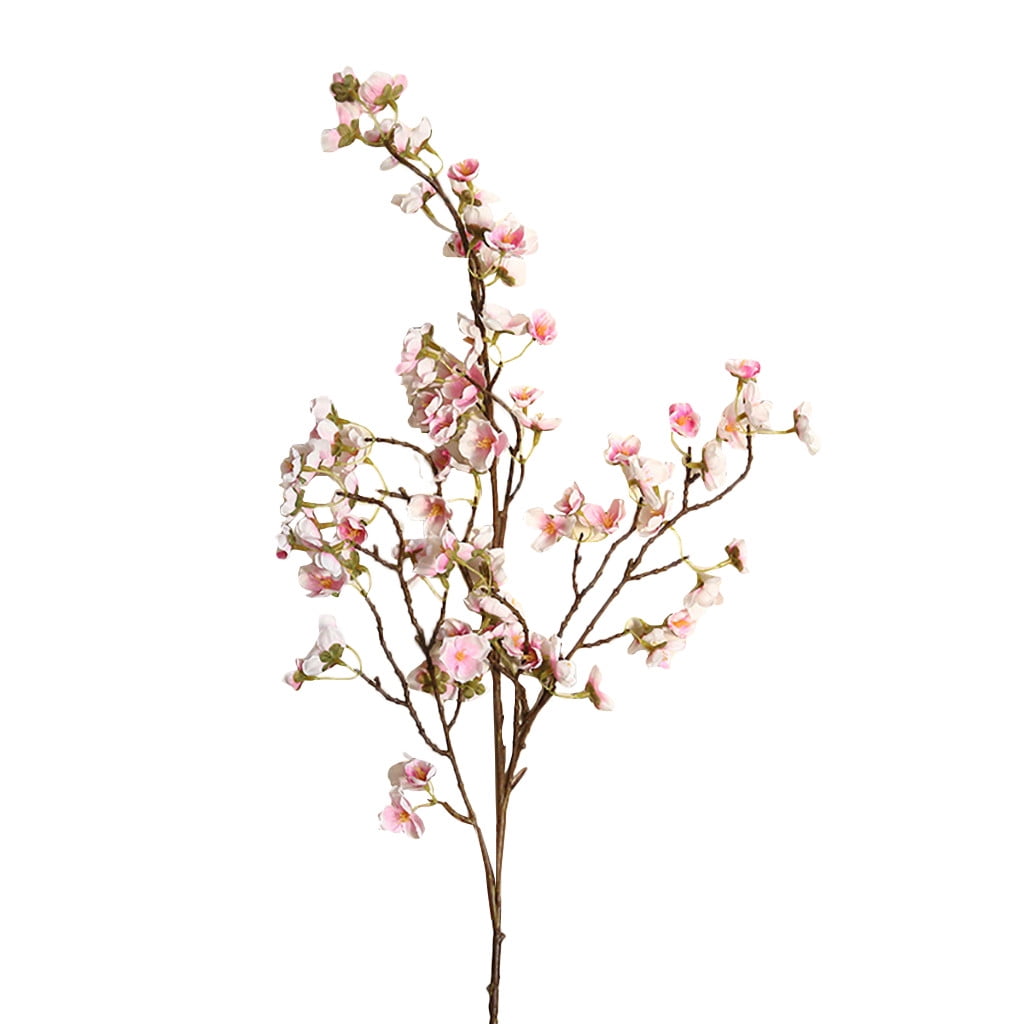 Party Home Flower Peach Silk Cherry Floral Decor Wedding Artificial