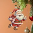 thumbnail image 6 of MXTPOV Red Christmas Decorations Hanging for Christmas Tree, Acrylic Santa Claus Ornaments for Backpack Home Decor, Flat Christmas Tree Decorations, 6 of 6