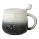 thumbnail image 1 of Taza de agua de 400ml, Taza de cerámica con panda en relieve de dibujos animados con tapa, cuchara para el hogar, taza de café con leche de alto valor para hombres y mujeres, 1 of 5