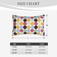thumbnail image 4 of Uemuo Polka Dot Print Throw Pillow Case – Cozy & Soft Cushion Cover, Hypoallergenic Pillow Case for Sleeping, Perfect for Women with Envelope Closure-14"x20", 4 of 6