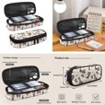 thumbnail image 6 of KUIFORTI Bow US Flag Backpack with Lunchbox Girls School Bag Set 4 piece Kids Backpack Pencil Case Water Bottle Sleeve for Teens Elementary Middle School, 6 of 7
