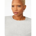 thumbnail image 3 of Free Assembly Women's Ribbed Crewneck Top with Long Sleeves, 3 of 6