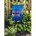 thumbnail image 2 of SIDONKU Blue Night Aker Brygge in Twilight Downtown Oslo Norway Colorful Garden Flag Decorative Flag House Banner 28x40 inch, 2 of 2