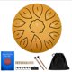 thumbnail image 2 of Tambor De Lengua De 6 Pulgadas, Instrumento Musical De Percusión De Acero Al Carbono, 8/11 Notas, Tambor De Mano Con Cuna Para Dedos, Bolsa De Transporte Tutorial seitruly EL009020-00, 2 of 2