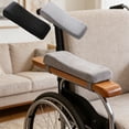 thumbnail image 7 of Wheelchair Armrest Pads Cushions for Office Chair Gaming Chair Arm Support Pressure Relief Comfort Foam Elbow Rest Pad for Desk Chair Computer Chair Ergonomic Arm Rest Cushion, 7 of 7