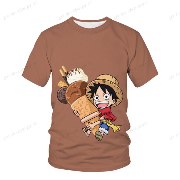 Anime una pieza película Z mono D Luffy capitán Cosplay disfraz niños camiseta verano niños Casual Top camiseta 2023 Hot130 heqiyong CONDUJO