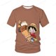 thumbnail image 1 of Anime una pieza película Z mono D Luffy capitán Cosplay disfraz niños camiseta verano niños Casual Top camiseta 2023 Hot130 heqiyong CONDUJO, 1 of 2