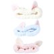 thumbnail image 1 of 3pcs Cotton Makeup Headband Comfortable Elastic Cosmetic Hair Accessories(Blue, White and Pink), 1 of 4
