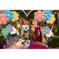 thumbnail image 3 of Yanonmyfd 18 globos de margaritas, globos de flores coloridas, decoraciones de fiesta de cumpleaños para bodas, cumpleaños, baby shower Party (rosa, amarillo, blanco, verde, morado azul),6 colores, 3 of 6