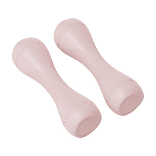 Par de mancuernas ajustables, ligeras y antideslizantes, equipo de ejercicio para gimnasio en casa. Rosa