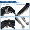 thumbnail image 4 of Palancas de freno y embrague cortas y largas para Kawasaki VERSYS 650 2015-2023, palanca de freno ajustable de motocicleta, aleación de aluminio, mango negro con extremo de titanio, 4 of 6