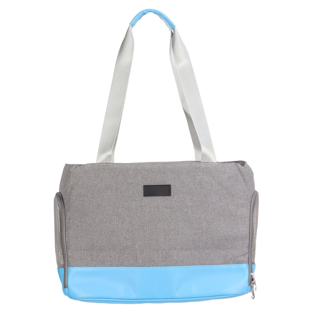 Bolsa de hombro para mascotas, impermeable, transpirable, cómoda, universal, para gatos, perros y conejos, color azul.