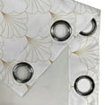 thumbnail image 4 of Ambesonne Art Deco Grommet Curtain, Off White Vintage Shells, 50"x108", Off White and Sand Brown, 4 of 5