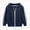 A92-Dark Blue, variant on 5-6 Years Little Boys Hooded Sweatshirt Zip Up Jacket with Contrast Stripes and Pockets