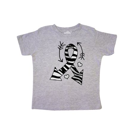 

Inktastic Zebra Ribbon with Arrows For Carcinoid Cancer Awareness Gift Toddler Boy or Toddler Girl T-Shirt