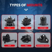 MOCA AUTOPARTS Engine Motor and Transmission Mount Kit Fit for 2006-2010 Honda Civic 1.8L