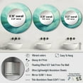 thumbnail image 4 of Designart "Turbulent Teal Waves Drama" Coastal Waves Blue Large Round Mirror - Round Bedroom Mirror Wall Decor - Coastal Round Printed Mirror - 29" x 29", 4 of 6