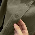 thumbnail image 5 of ShomPort Fleece Jackets for Womens Lightweight Raglan Sleeve Mock Neck Button Up Dressy Outwear Fall Winter Warm Comfort Trendy Coats, 5 of 7