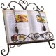 thumbnail image 1 of Antique Metal Kitchen Cookbook Display Stand, Recipe Book and iPad Holder, Cookery Book Easel with Weighted Chains for Gift, Rustic Dark Brown, 1 of 5