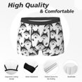 thumbnail image 2 of Men's Boxer Briefs, Cute Glasses Husky Funny Soft Comfy Mens Underwear Boxer Briefs Breathable With Widen Waist, 2 of 7
