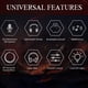thumbnail image 5 of SY755MV Luminous Game Headphone Over-ear Gaming Headset con micrófono PC Gamer Auriculares de 3 Abanopi Auriculares, 5 of 7