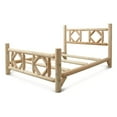 CASTLECREEK Diamond Cedar Log Bed Frame FullSize, Rustic Natural Wood