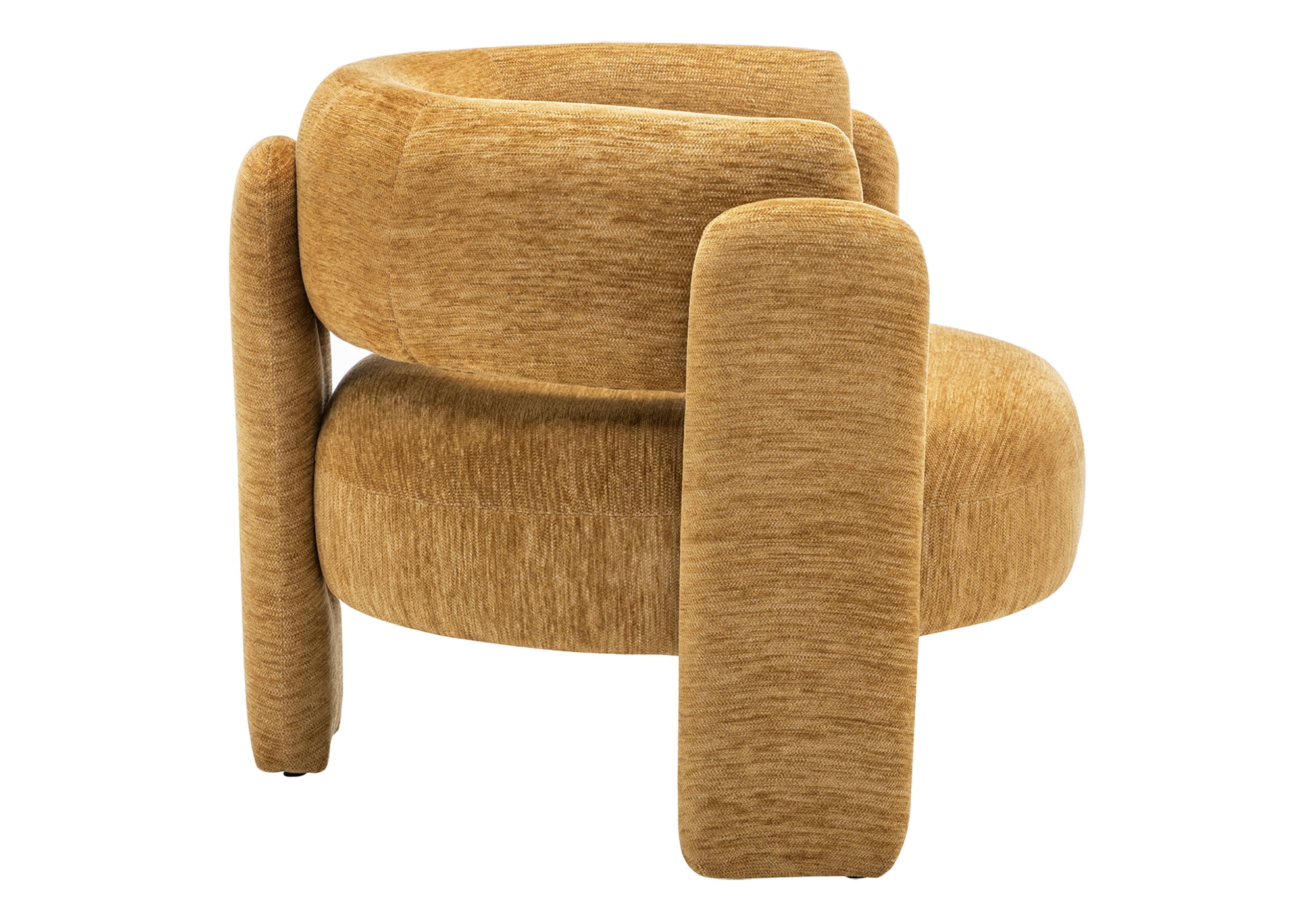 Monarch Specialties - I 8015 Accent Chair, 29"H, Upholstered, Living Room, Bedroom, Gold Fabric