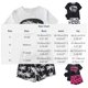 thumbnail image 3 of Traje de baño de 2 piezas para mujer, trajes de baño para mujer, traje de baño casual de mujer para vacaciones, estampado de malla, manga corta, cintura alta, pantalones planos, conjunto de traje de b, 3 of 9