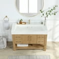 thumbnail image 5 of Vera 48" Single Bath Vanity in Washed Ash Grey with White Integrated Stone Sink, 5 of 17