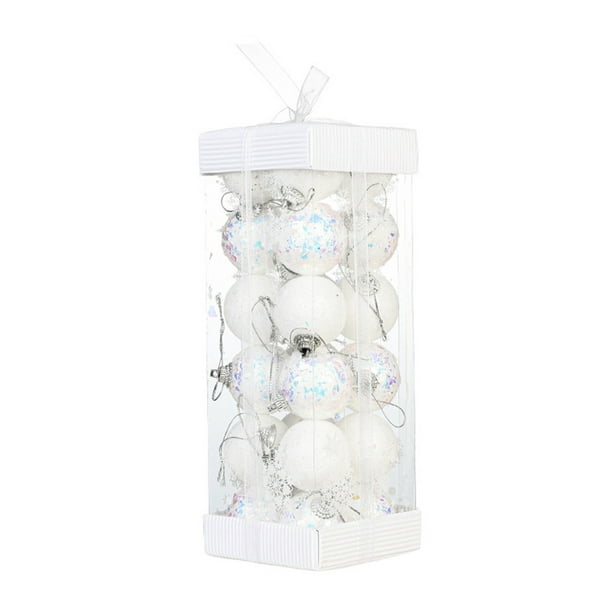 Decoraciones Del Árbol de Navidad,Bola Colgante Accesorios Bolas de Plástico Transparentes para la Cinta Del Árbol Colgante,Cajas de Regalo de Ornamentos Del Árbol de Navidad para la Decoración Del Ho
