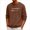 Coffee, variant on Don't Quit Print Sweatshirt for Men, Crew Neck Long Sleeve Casual Jumper Soft Pullover Tops, Lightweight Breathable Sweatshirts, Ribbed Cuffs & Hem, Regular Fit for Daily Gym & Casual Wear
