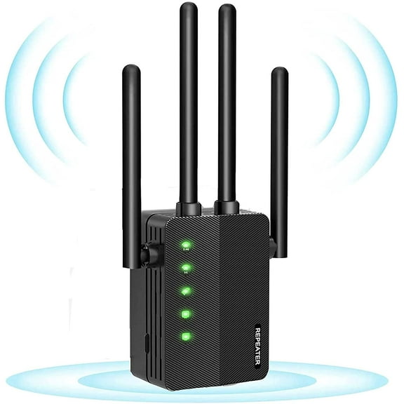 WiFi Extender 1200 Mbps-2.4 and 5GHz Dual-Band Network-Wireless Amplifier Signal Booster