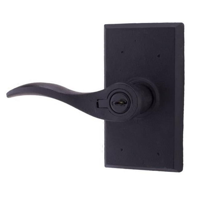 Weslock L7340H2H2SL23 Left Hand Carlow Square Entry Lock with Adjustable Latch & Full Lip Strike, Black