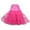 fuchsia/S-M(Waist:60-100cm/25.6-39"), variant on Half Slips for Dresses Crinoline Underskirt Women's White Petticoat Half Slip