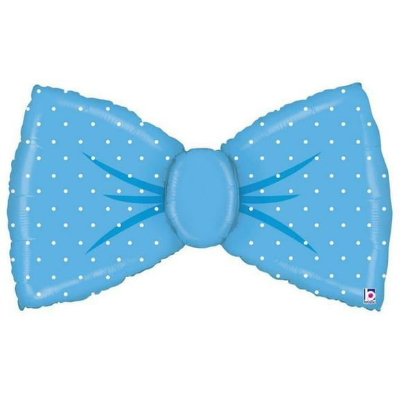 Mayflower Distributing 641930 42 in. Blue Bowtie Foil Balloon