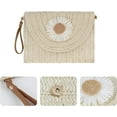 thumbnail image 4 of LinYooLi Women Small Straw Woven Cross-body Shoulder Bag Bohemian Handbag, 4 of 6