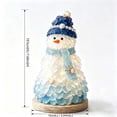 thumbnail image 2 of 3D Sea Glass Art Kit with LED, Coastal Snowman Craft Set, Sea Glass‑Style Pieces & Wooden Base, Lighted Beach‑Themed Holiday Decor Handmade Craft Gift, 2 of 7